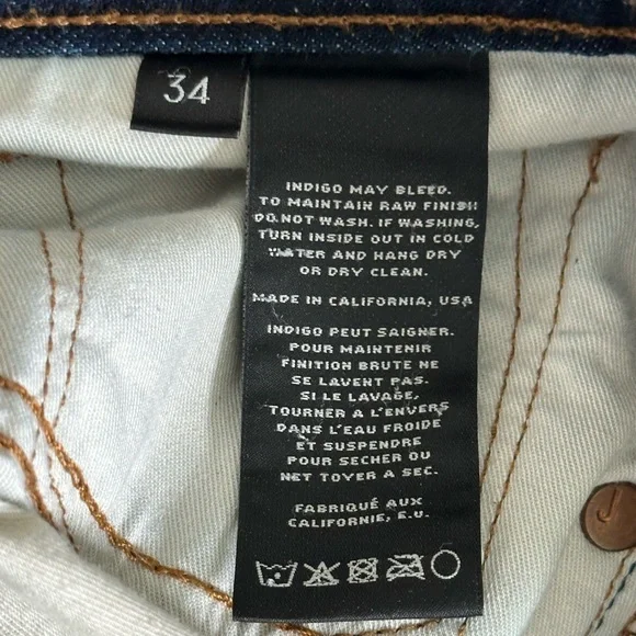 J Brand women's navy straight-leg jeans - Picture 4 of 9